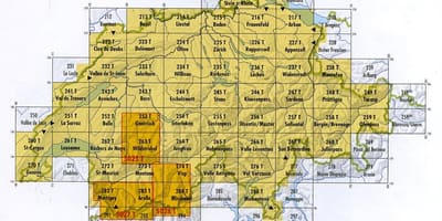 نقشه سویس کد پستی