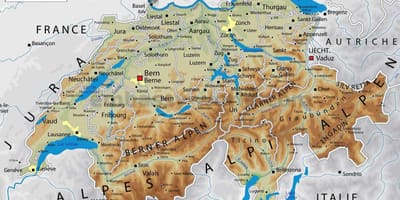 سوئیس جغرافیا نقشه