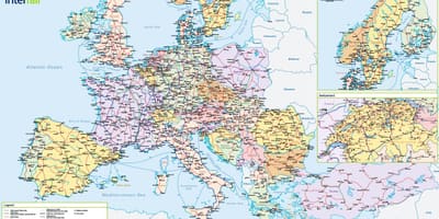 نقشه interrail سوئیس 